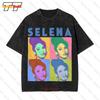 Selena Pop Art Quintanilla Vintage Oversized Tshirt Wt31