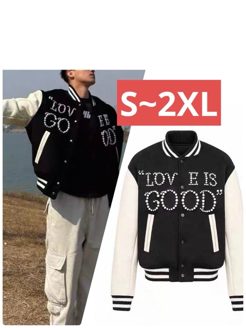 

[USED] Pearl logo stadium jacket Korean fashion GD Jiyong G-Dragon K-POP