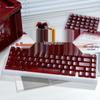 Frosted Translucent Red Keycap for Mechanical Keyboards, Original Height, Magnetic Switch Compatible