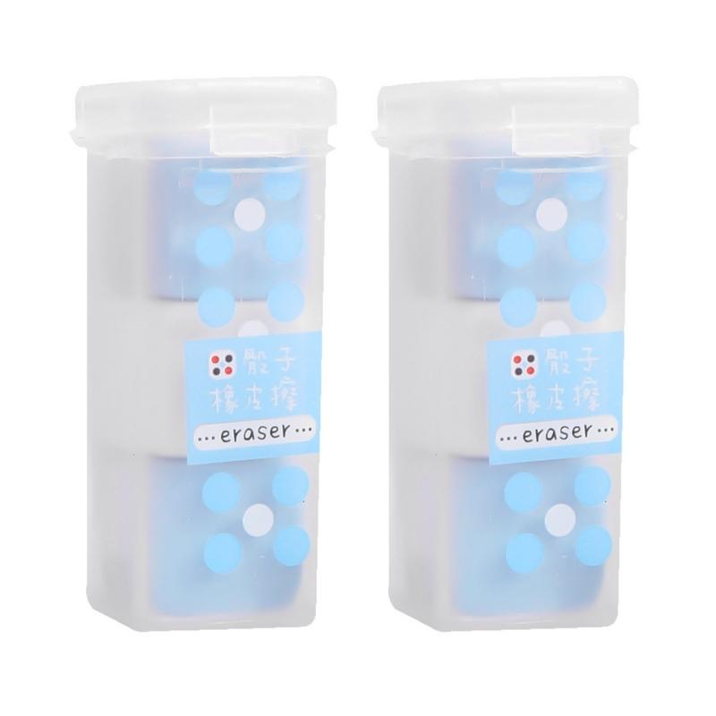 Cartoon Dices Erasers for Student Reward Christmas Party Favor Christmas Gift 1