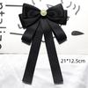 Black Bow Tie Rhinestone Bowknot Brooches For Women Shirt Collar Corsage Jewelry Clothing & Accessories