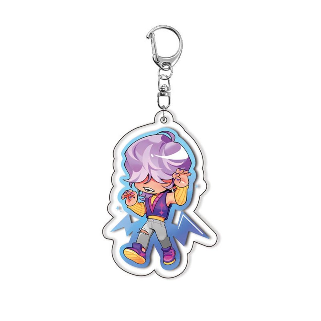 Cartoon Anime Movie Transparent Acrylic Keychain Pendant, Exquisite Gift Hanging Accessories For Backpacks