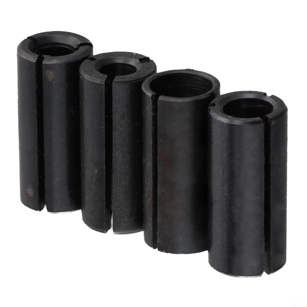 Tight Route Bit Adapter Collet Chuck 4PCS Carbon Steel
