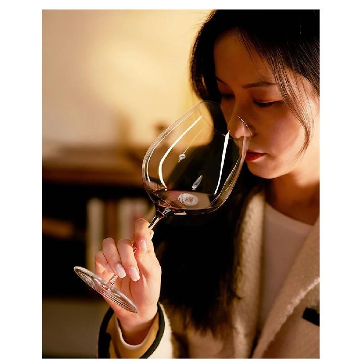 JINYOUJIA Sydonios Style 830ml Handmade Crystal Bordeaux Wine Glass Perfect Flawless Goblet Household And Restaurant Winery Use
