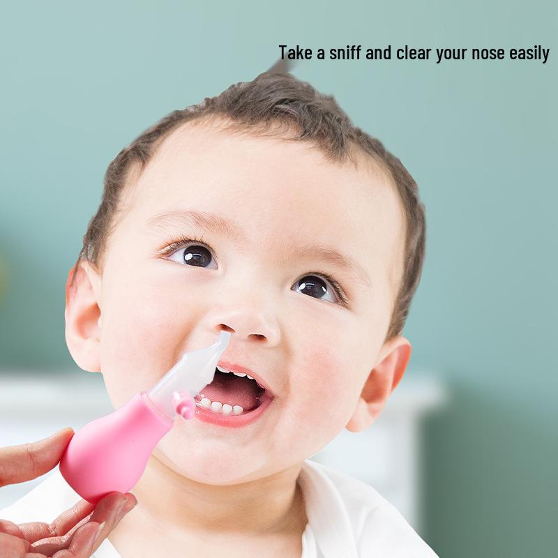 Silicone Anti-Backflow Infant Nasal Aspirator - Manual Pump Nasal Mucus Cleaner