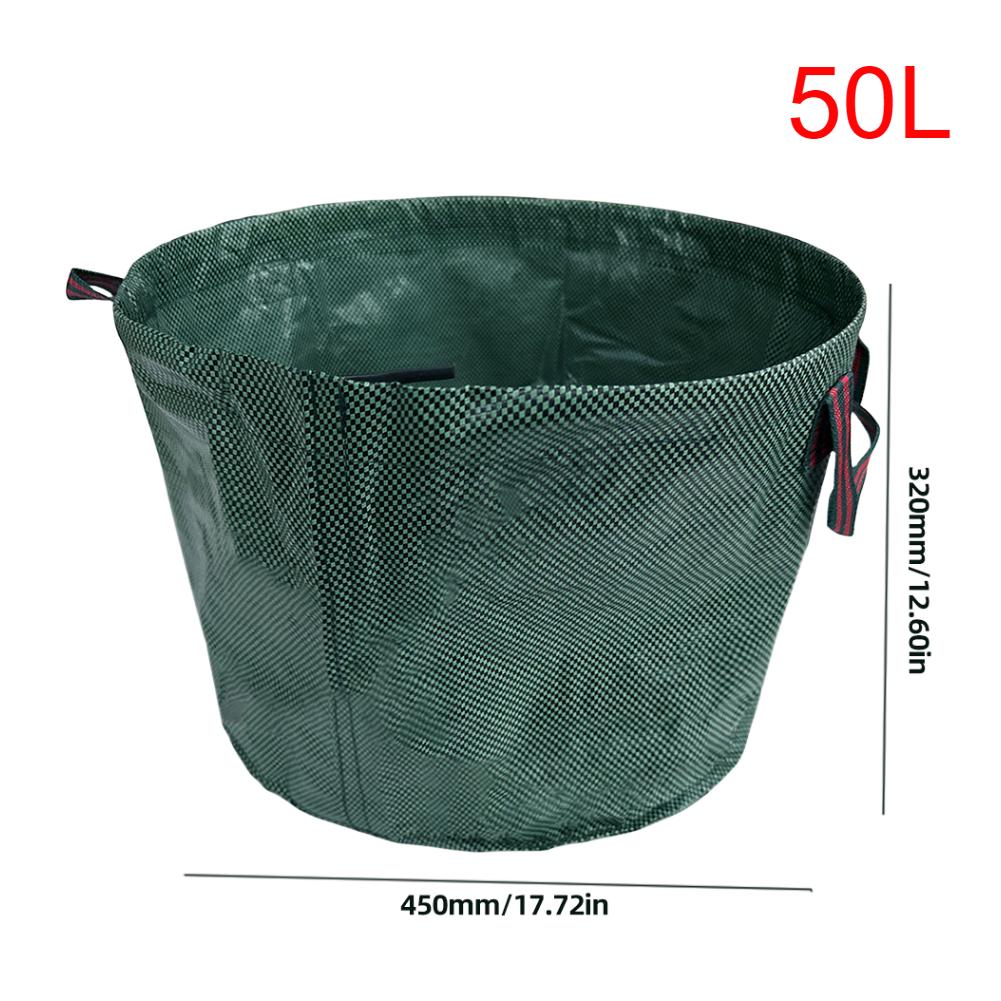 

50/100/200/300/400/500L Garden Waste Bag Reusable Large Capacity Garden Bag Waterproof Leaf Sack Storage Collection Container