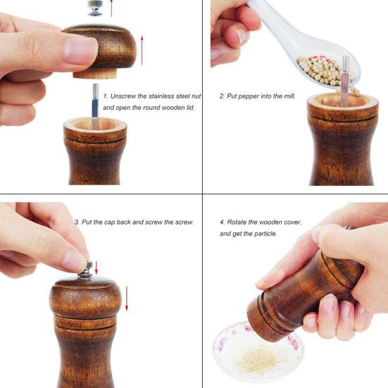 Home Kitchen Utility Manual Adjustable Pepper Fillers Seasonings Mill Grinder