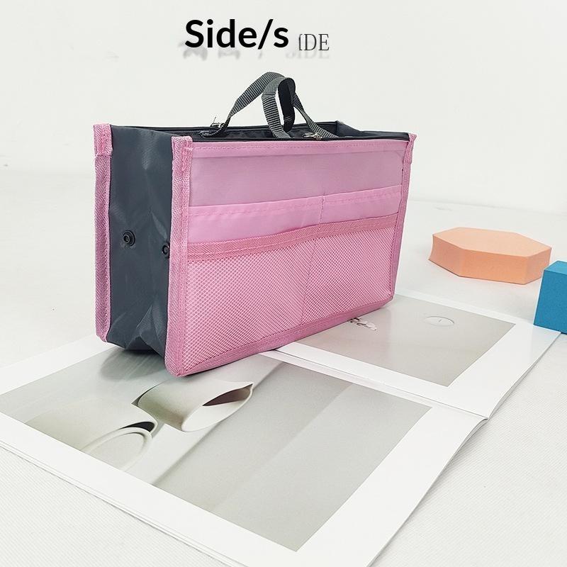 Multifunctional Bi-Fold Storage Bag Double Zipper Large Capacity Storage Arrangement Makeup Toiletries Large Classification Bag