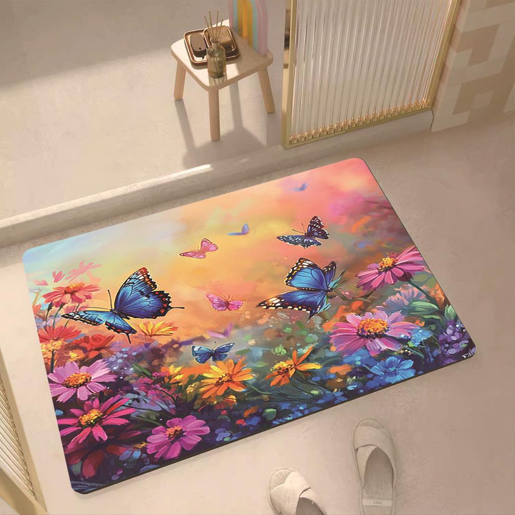 

Water Absorbing and Anti Slip Floor Mat Dirt Resistant and Easy To Maintain Floor Mat 40*60cm [new diatom mud]