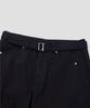 AGOD Belted Incision Cotton Bermuda Pants [Black]