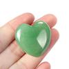 Natürlicher Kristallachat Herzförmiger 30mm Stein - Halbedelstein Valentinstagsgeschenk