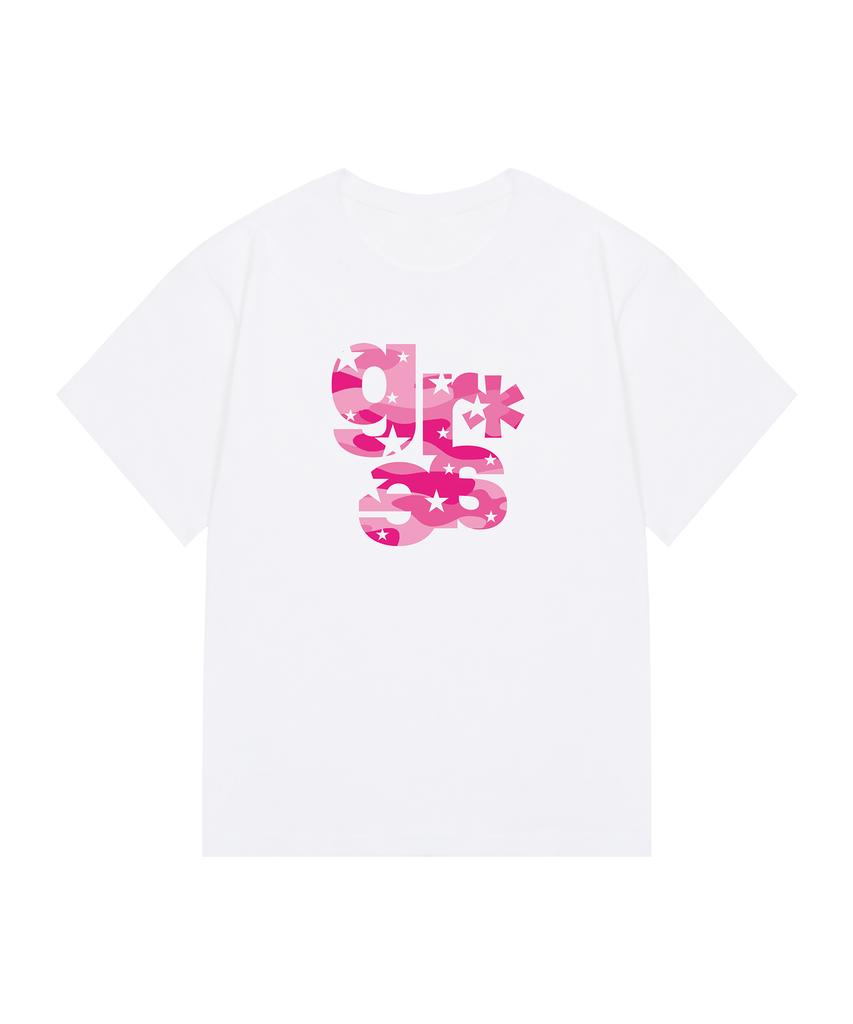 GRAVER [Hwiyeon X Graver] Grae-S Starcamo Slim Short Sleeve T-Shirt_White