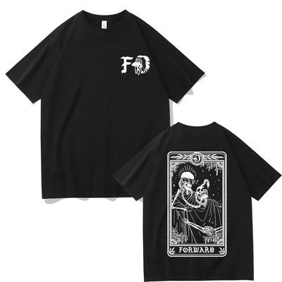 Forward Observations Group Skeleton Graphic Tshirt Male Rock Oversized T Shirts Unisex Fashion Streetwear Unisex Women Gothic Tshirt