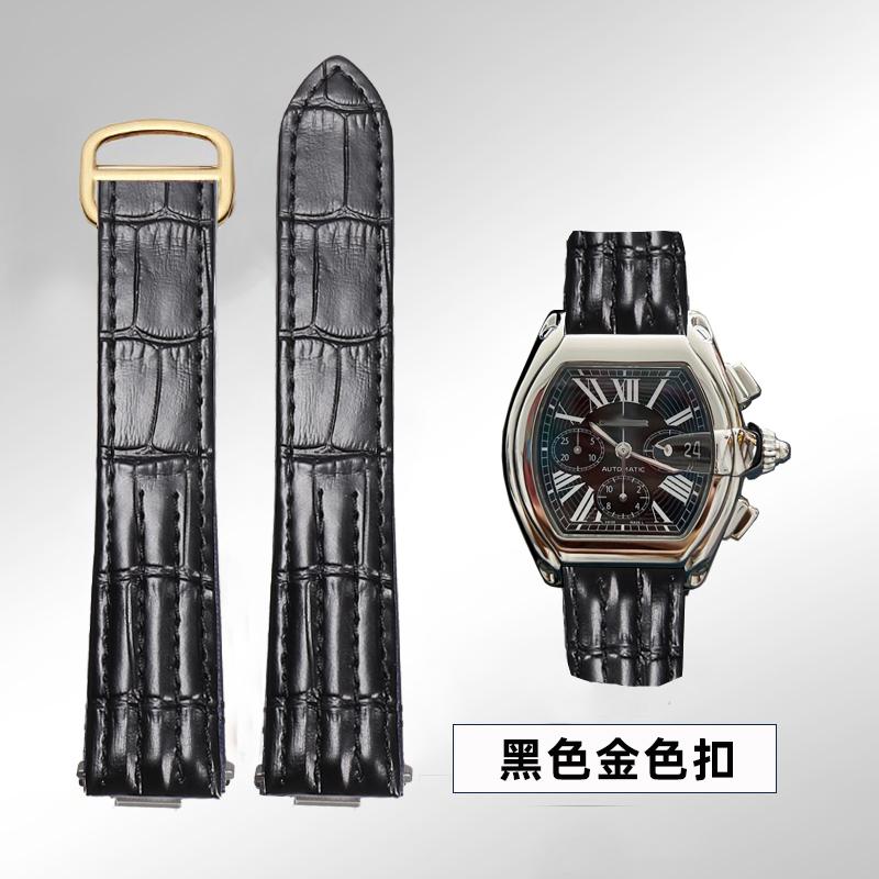 19mm 20mm Pro Cartier Roadster W6206018 W6206017 Řemínek k hodinkám z pravé kůže Pánský Náhradní Řemínek k hodinkám z hovězí kůže Nylonový Pásek na zápěstí