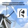 Weatherproof Pipe Adapter Stand For Internet Antennas 360 Degree Adjustable Mounting System For Fixed Wireless Terminals