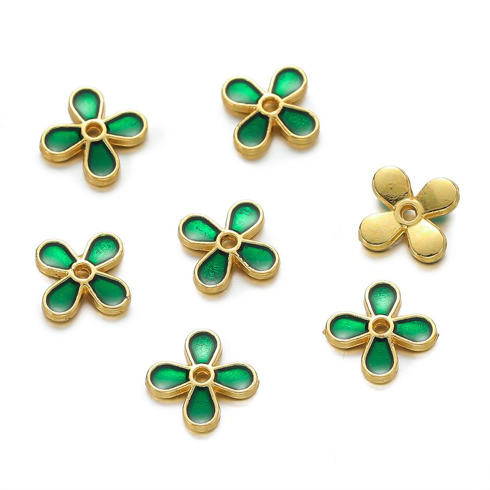 10pcs/lot Metal Loose Spacer Beads Flowers Caps For DIY End Spacer Charms Necklace Bracelets Earring Jewelry Making Craft