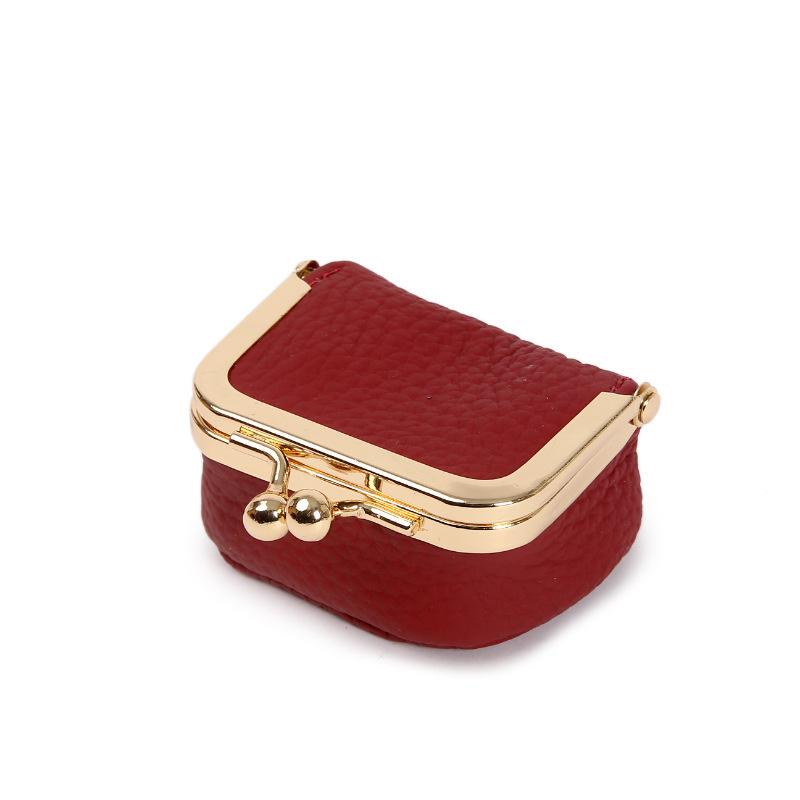 Mini Compact Gold Bag Earrings Ring Necklace Jewelry Box Coin Change Bag Premium Portable Storage Bag