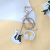 Yousheng Keychain Pendant, Electric Guitar Shape Key Holder with Metal Lobster Clasp, Music-Themed Gift for Rock Lovers And Students