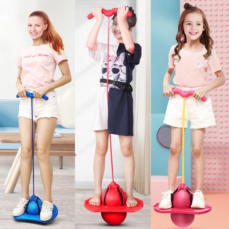 Jucării de Exterior Mingie Elastică cu Mâner Pompă Platformă de Echilibru Mingie Elastică Pogo pentru Copii Loc de Joacă Competiție Sportivă Jucărie