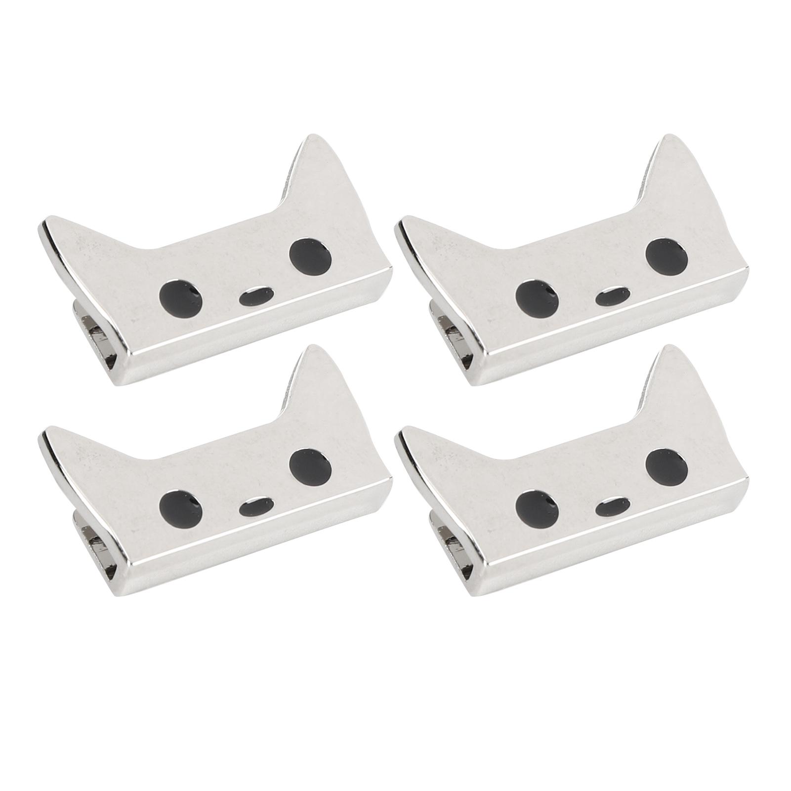 

4 шт. Металлическая пряжка Пояс Мультяшный узор Сделай сам Кожаная отделка для багажа с винтомСеребристый