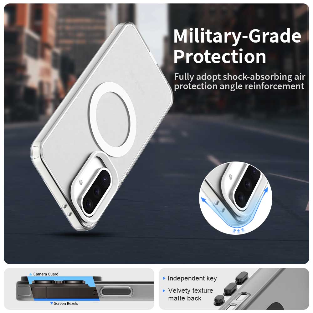 

For Samsung Galaxy A36 5G/A56 5G Case Compatible with MagSafe PC+TPU+PET Anti-Drop Phone Cover Purple