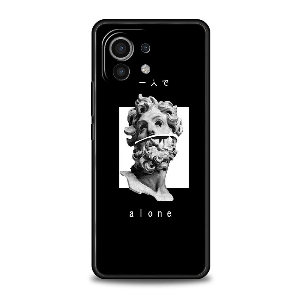 Cartoon Statue Abstract Art Phone Case Cover for Xiaomi Mi 17 15 14 13 12 11 Ultra 15T 14T 13T 12T 11T Pro Lite Soft TPU Shell