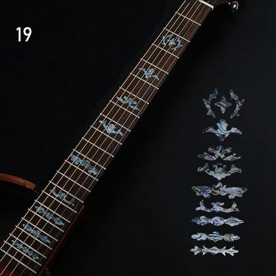 New Beautiful Electric Guitar Parts Fretboard Sticker Guitarra Accessories Ultra Thin Stickers Cross Inlay Decals