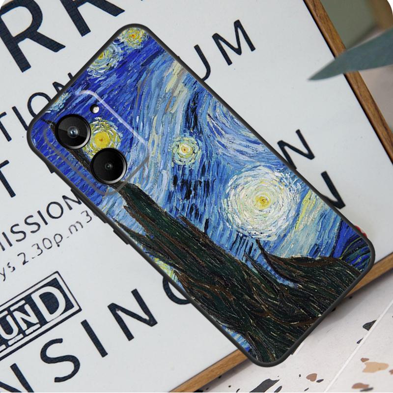 Paintings Starry Night Gogh For Realme 12 Pro Plus 9 10 11 GT5 C51 C31 C67 C55 C53 C35 C33 C30 C21Y C25s GT Neo 6 Case