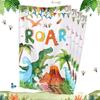 Cartoon Dinosaur Portable Favor Bags 10/30/60Pcs Plastic Treat Bags for Kids Baby Shower Party Supplies