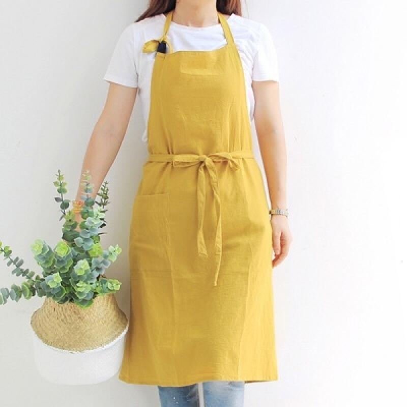 

Modern ring pocket apron beige