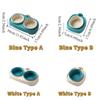 Multi Functional Slanted Pet Feeding Bowl Wall-mountable Detachable Pet Slow Feeder Bowl Anti-Flip Cat Food Bowl Multi-Pet