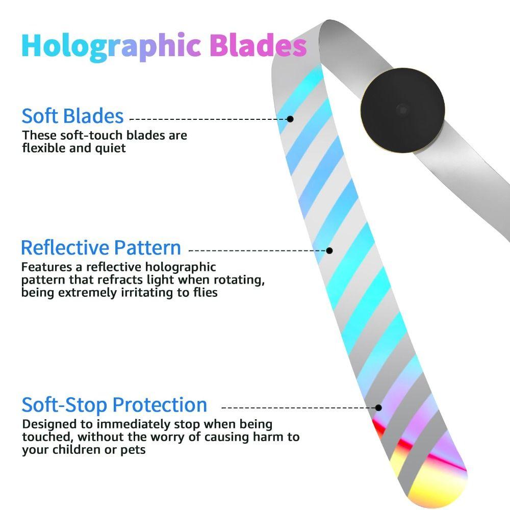 Battery Powered Food Fans for Tables Keep Flies Away Fly Spinner Table Top  for Picnic, Party, BBQ