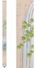 Narrow Tapestry Linen Interior Tapestry Wall Hanging "Waterfall Wind" 100% Hand-dyed