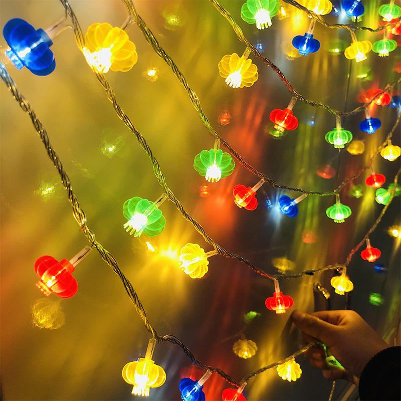 LED Red Lantern String Lights - Festive New Year and Spring Festival Decoration
