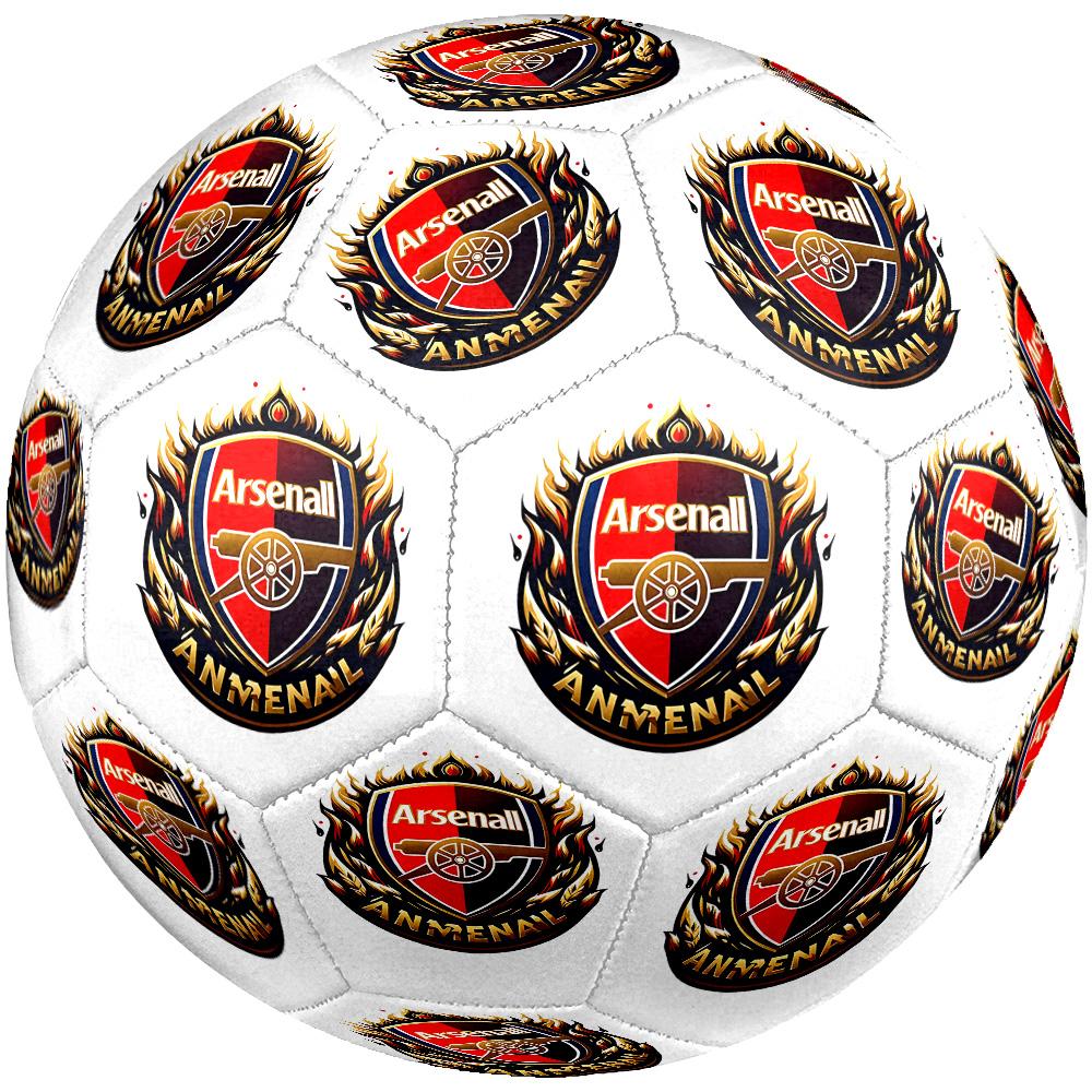 Arsenal Football Club Crest Soccer Ball Size 5 Football Machine-Stitched Indoor/Outdoor Training and Matches Ideal for Soccer Enthusiasts