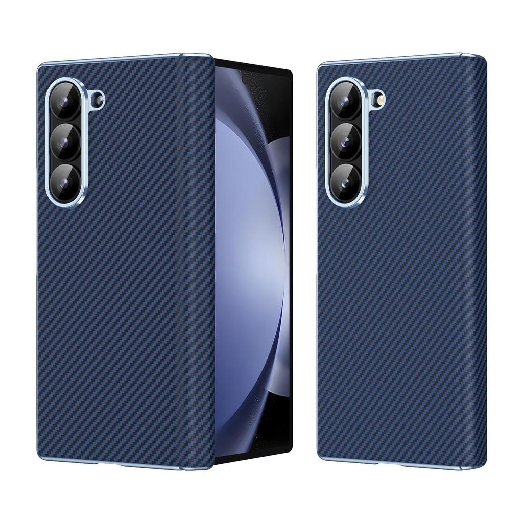 Samsung ZFold6 Fiber Texture Phone Case with Hinge Protection