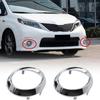 1 Pair Fog Light Lamp Bezel Cover For Toyota Sienna SE 2011-2017