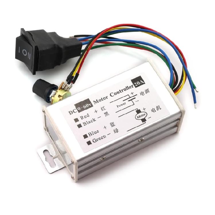 

DC9V-60V 20A Регулятори швидкості двигуна постійного струму Високопотужні Диммери двигуна Монітори Регулятори 1