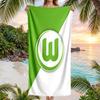 VfL Wolfsburg FC stampa Asciugamano da Spiaggia Quick Dry Microfibra Assorbente Portatile da Viaggio Asciugamano da Nuoto