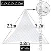 Customize White Color HDPE Sunshade Net Outdoor Swimming pool Patio Sun Shelter Sail 95% Shade Rate Amusement Park Shading Nets