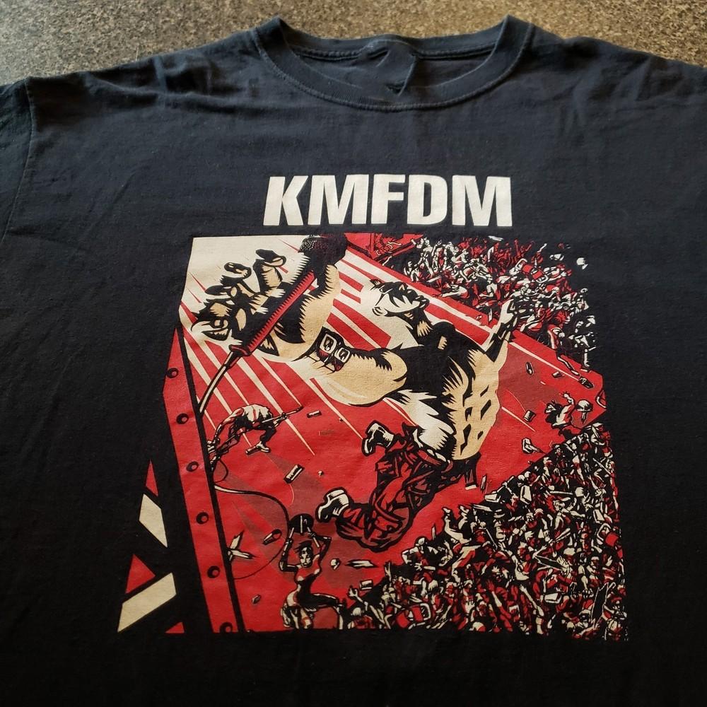 New KMFDM 2009 Concert Tour  Short Sleeve Men All Size T-Shirt  LW79 Unisex T-Shirt XXL