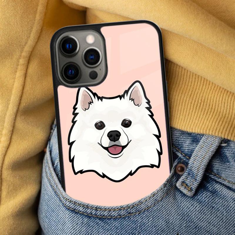 Japanese Spitz Dog Soft Phone Case for iPhone 17 Air 16e Pro max 15 Pro 13 14 Plus 11 12 MagSafe Magnetic Coque