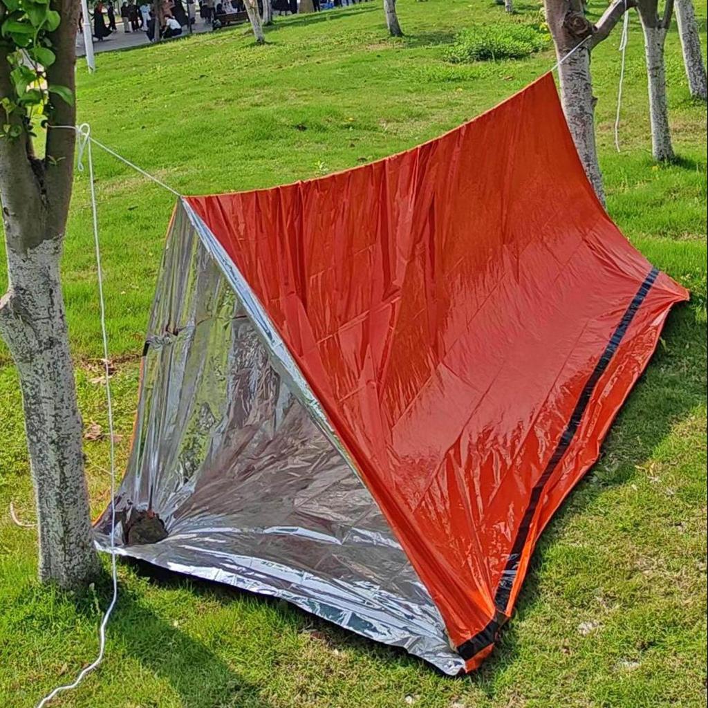 Blue Sail High-Grade Quick Setup Wilderness Survival Tent: Wear-Resistant Outdoor Self-Rescue Tent In Stock