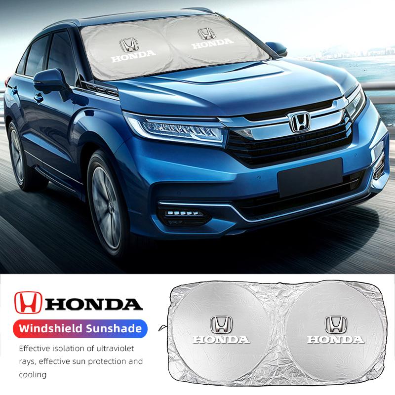 Car Windshield Sun Visor UV Sunshade Protection Shield Accessories For Honda Civic Fit Jazz Accord Pilot CRV Odyssey Passport