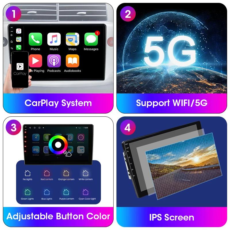 Android 12 Car Radio For Renault Clio 3 2005 -2014 2 Din GPS Navigation Carplay Auto Stereo Intelligent Systems Smart Autoradio