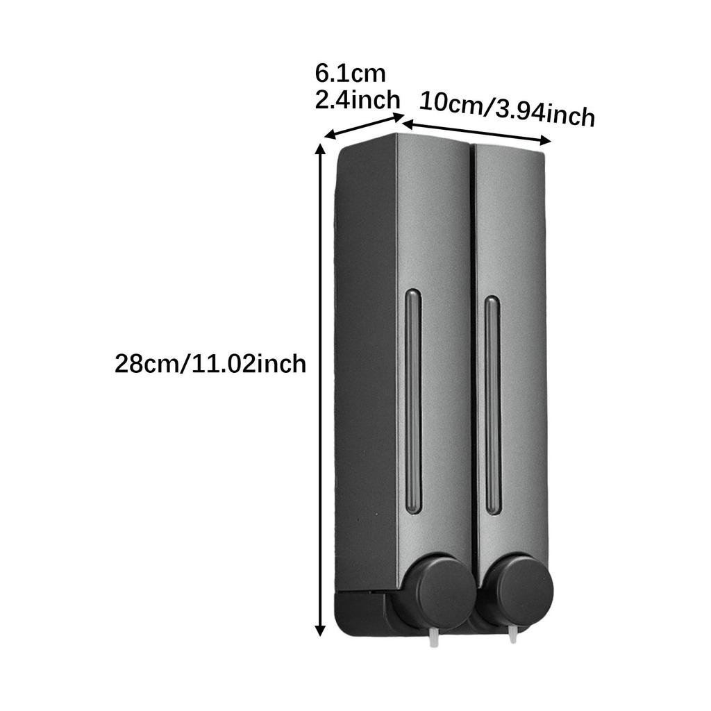 380Ml Bathroom Soap Dispenser Shampoo Dispenser Manual Wall Mounted Hand Sanitizer Kitchen Press Type Bathroom Supplies