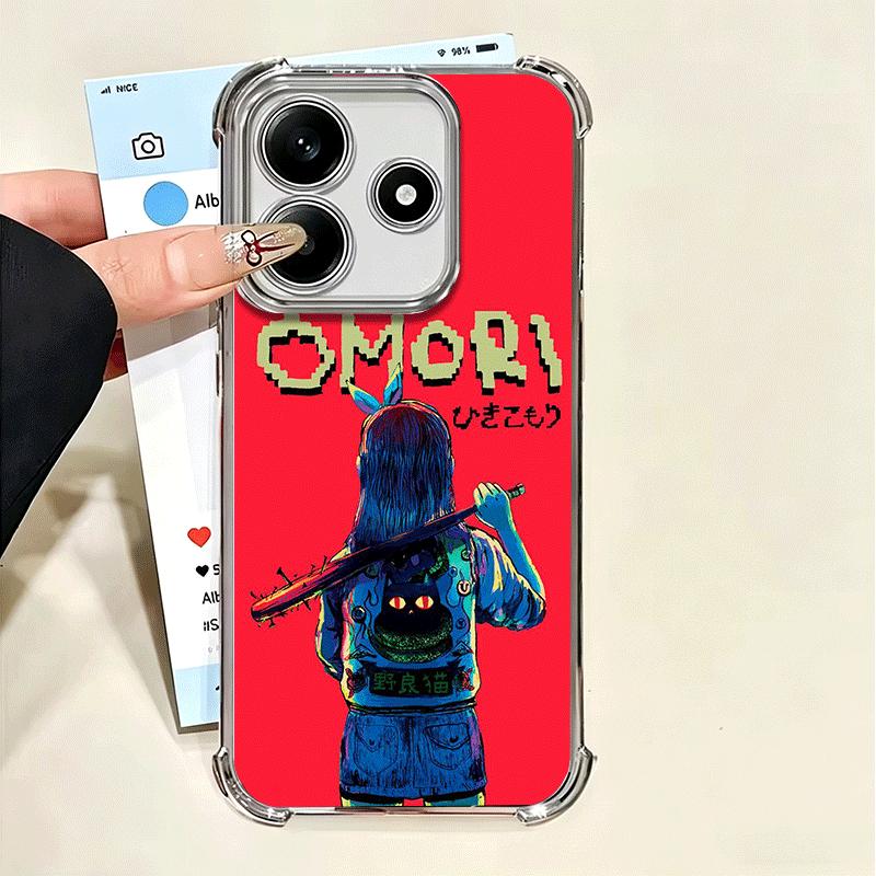 O-Omori Cartoon Game Soft Phone Case For Xiaomi Poco X7 X8 Pro Max X6 X5 X3 F8 Ultra F7 M8 M7 M5S Redmi 15C 15A 15 14C 13C 12C 1