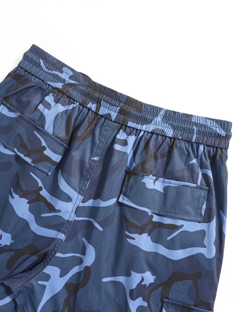 Men's Spring/Autumn Camouflage Retro High Street Casual Tapered Work Pants