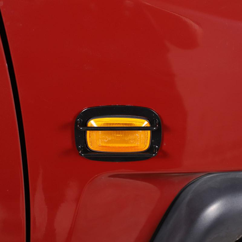 For Toyota FJ Cruiser 2007- Stainless steel Black Car Turn Signal Protection Cover Trim Sticker Car