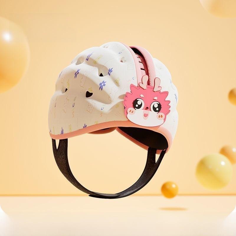 

Baby Safety Helmet For Toddlers With Breathable Polyester Material For Allseason Head Protection рожевий